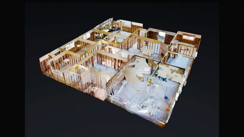 Illustration d'un jumeau numérique 3D montrant les avantages de la visite virtuelle pour l'immobilier