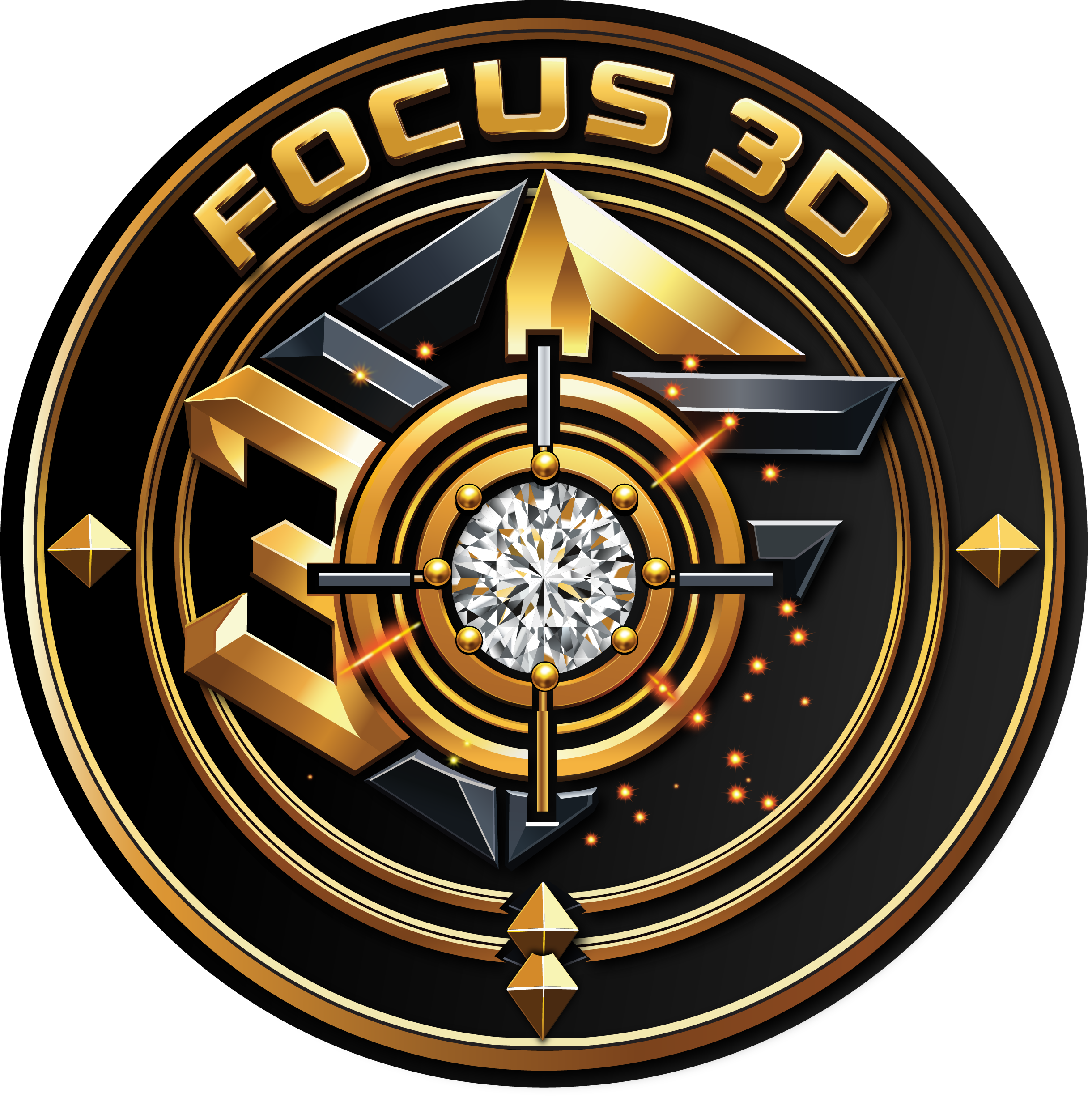 FOCUS 3D emblem